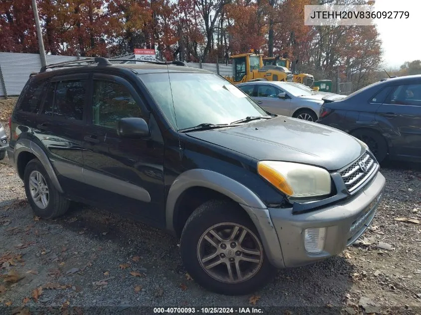 2003 Toyota Rav4 VIN: JTEHH20V836092779 Lot: 40700093