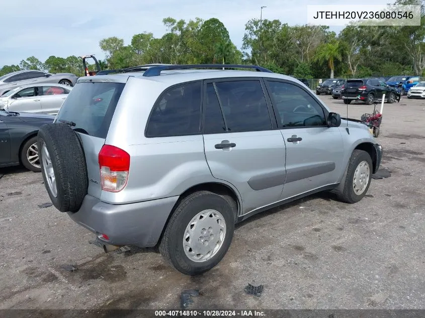 2003 Toyota Rav4 VIN: JTEHH20V236080546 Lot: 40714810