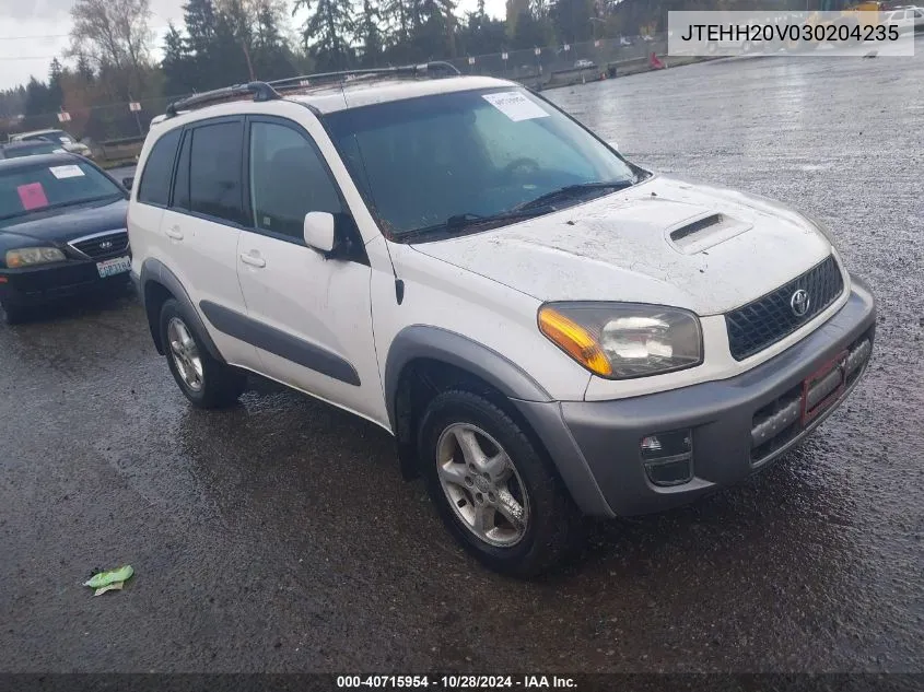 2003 Toyota Rav4 VIN: JTEHH20V030204235 Lot: 40715954