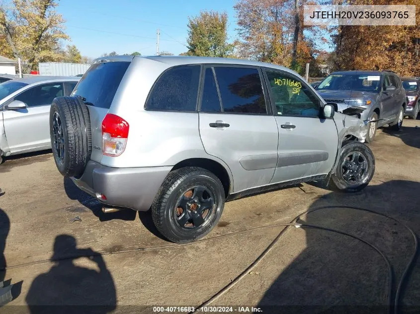 2003 Toyota Rav4 VIN: JTEHH20V236093765 Lot: 40716683