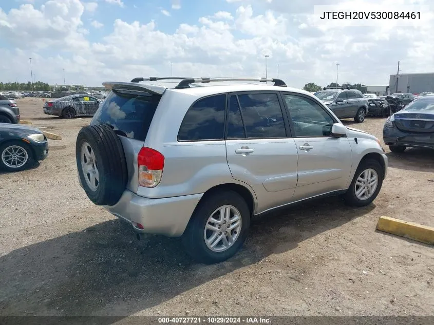 2003 Toyota Rav4 VIN: JTEGH20V530084461 Lot: 40727721