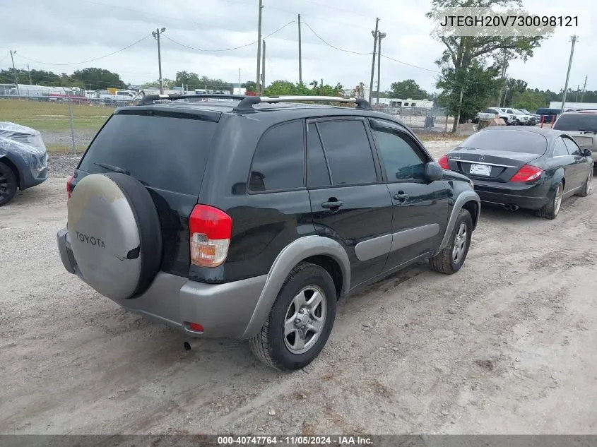 2003 Toyota Rav4 VIN: JTEGH20V730098121 Lot: 40747764