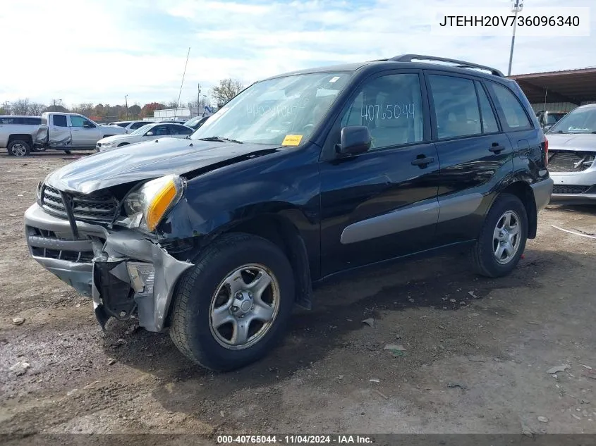 2003 Toyota Rav4 VIN: JTEHH20V736096340 Lot: 40765044