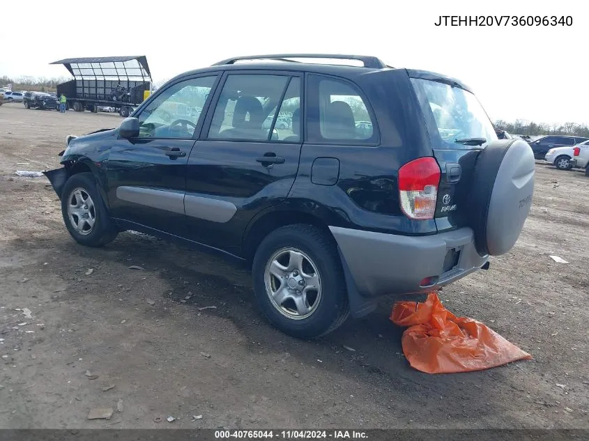 2003 Toyota Rav4 VIN: JTEHH20V736096340 Lot: 40765044