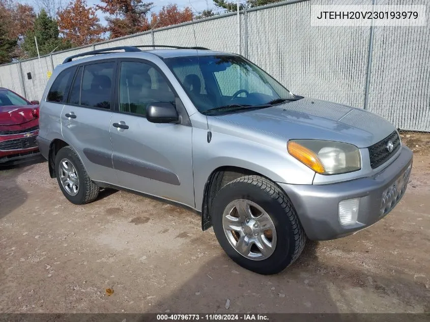 2003 Toyota Rav4 VIN: JTEHH20V230193979 Lot: 40796773