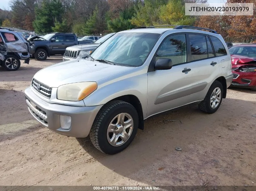 2003 Toyota Rav4 VIN: JTEHH20V230193979 Lot: 40796773