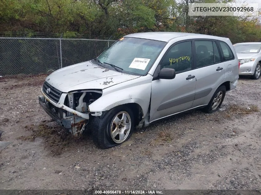 2003 Toyota Rav4 VIN: JTEGH20V230092968 Lot: 40856478