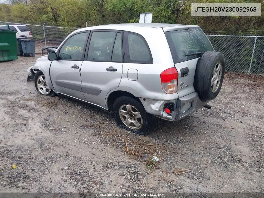 2003 Toyota Rav4 VIN: JTEGH20V230092968 Lot: 40856478