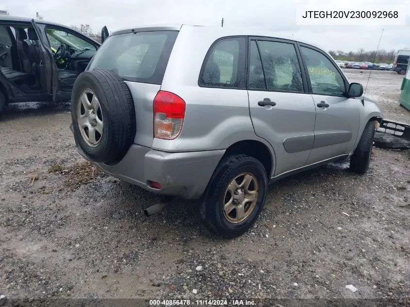 2003 Toyota Rav4 VIN: JTEGH20V230092968 Lot: 40856478