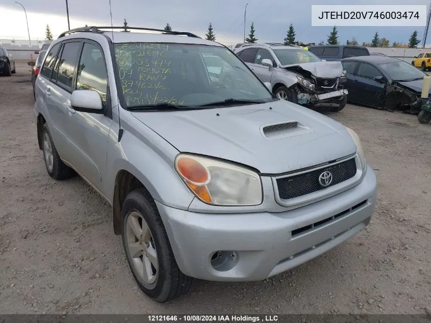 2004 Toyota Rav4 VIN: JTEHD20V746003474 Lot: 12121646