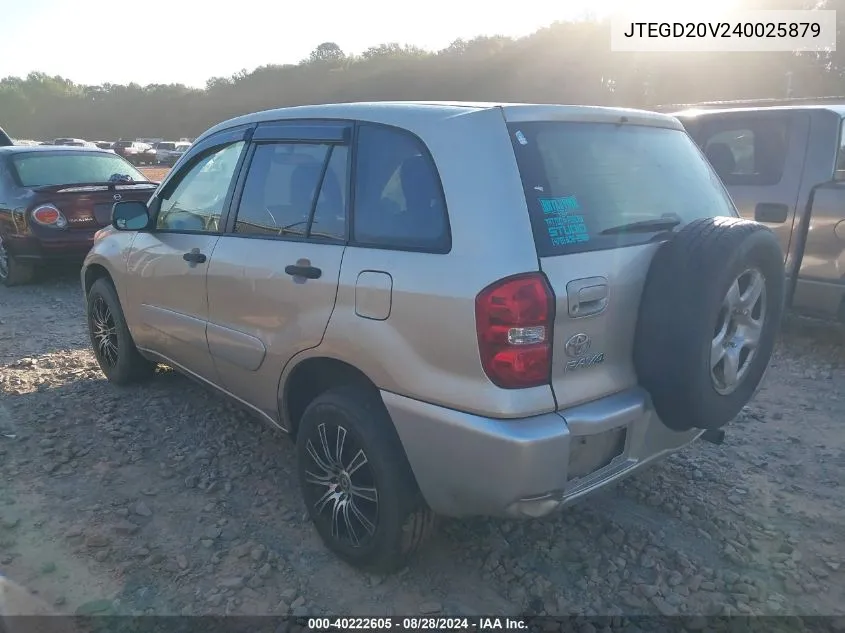 JTEGD20V240025879 2004 Toyota Rav4