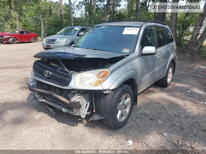 2004 Toyota Rav4 VIN: JTEHD20V446020653 Lot: 40298575