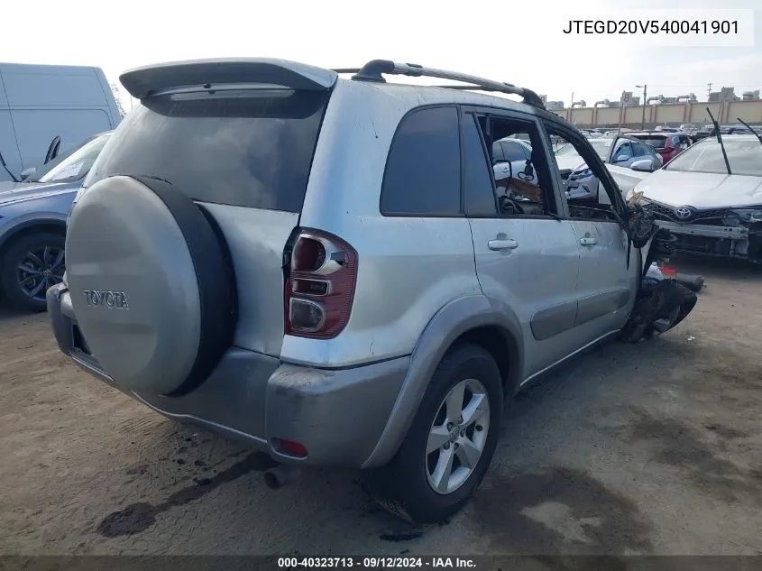 2004 Toyota Rav4 VIN: JTEGD20V540041901 Lot: 40323713