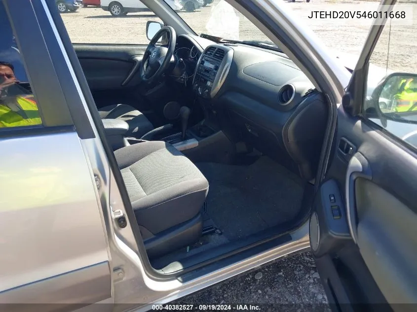 2004 Toyota Rav4 VIN: JTEHD20V546011668 Lot: 40382527