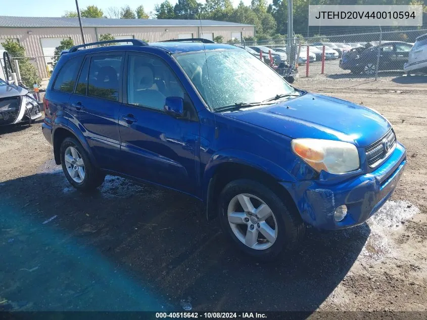 2004 Toyota Rav4 VIN: JTEHD20V440010594 Lot: 40515642