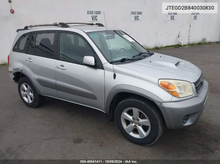 JTEGD2B840030830 2004 Toyota Rav4