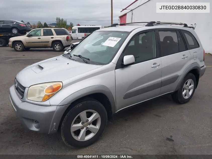 JTEGD2B840030830 2004 Toyota Rav4