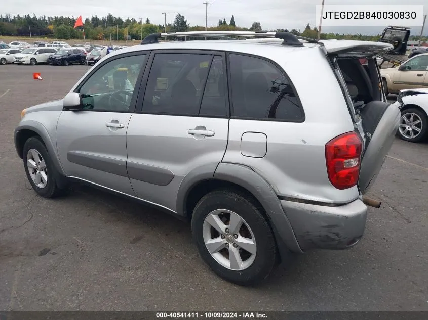 JTEGD2B840030830 2004 Toyota Rav4