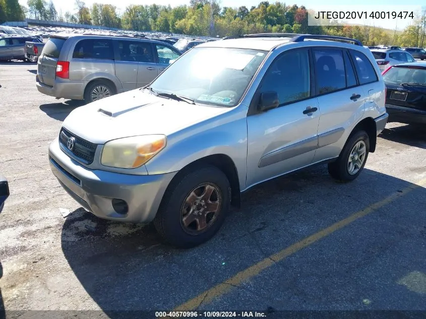 2004 Toyota Rav4 VIN: JTEGD20V140019474 Lot: 40570996