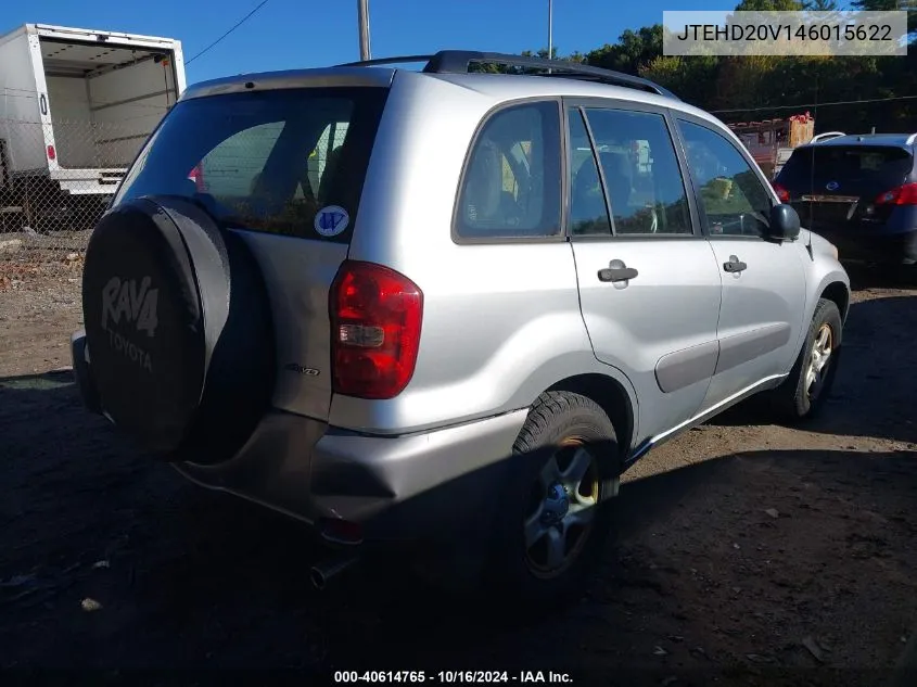 2004 Toyota Rav4 VIN: JTEHD20V146015622 Lot: 40614765