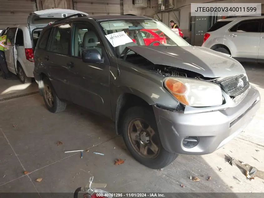 JTEGD20V340011599 2004 Toyota Rav4