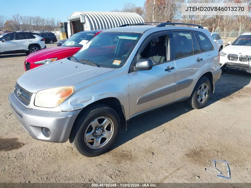 2004 Toyota Rav4 VIN: JTEHD20V846013270 Lot: 40780249