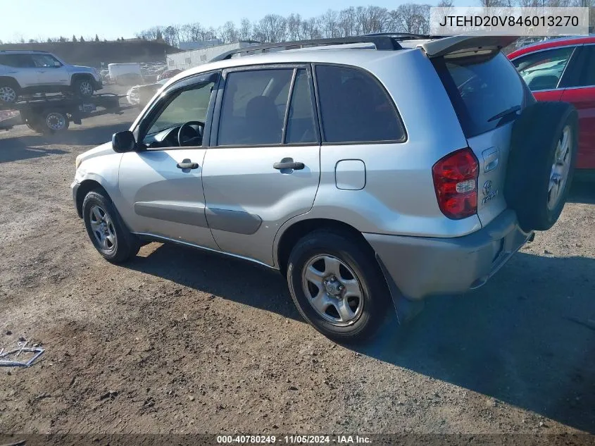 2004 Toyota Rav4 VIN: JTEHD20V846013270 Lot: 40780249