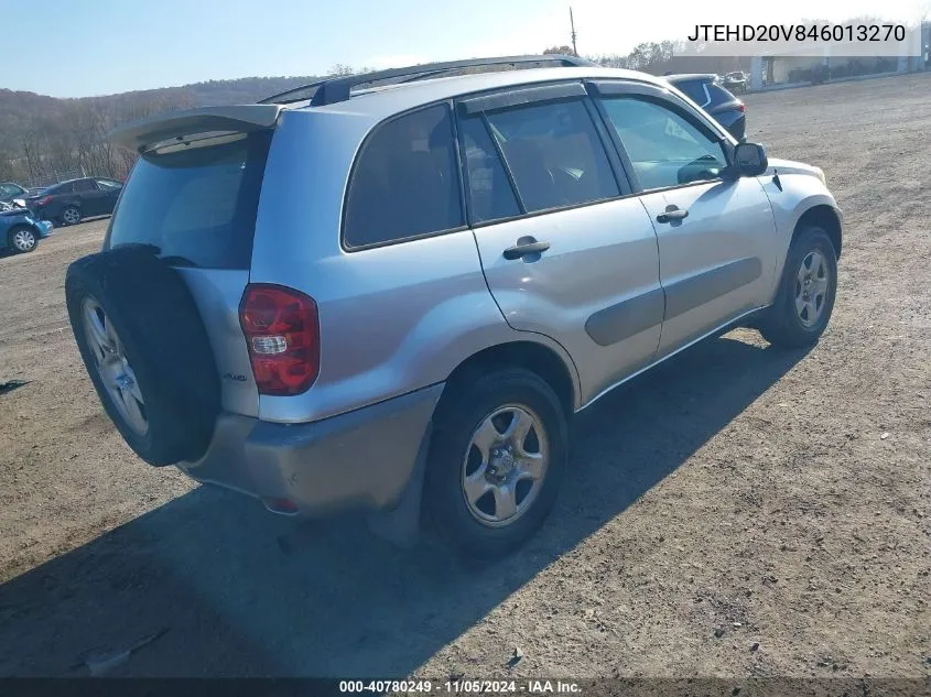 2004 Toyota Rav4 VIN: JTEHD20V846013270 Lot: 40780249