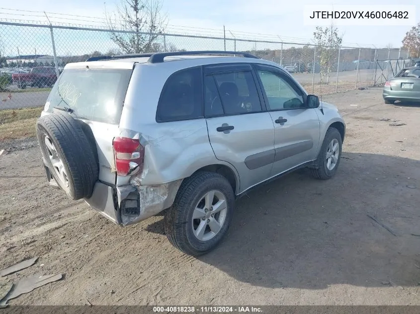 2004 Toyota Rav4 VIN: JTEHD20VX46006482 Lot: 40818238