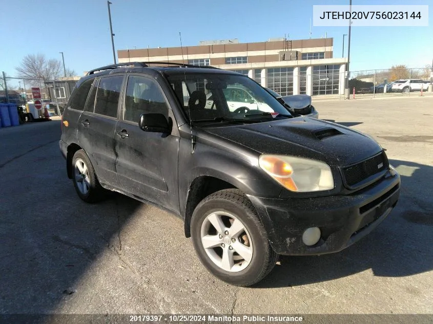 2005 Toyota Rav4 VIN: JTEHD20V756023144 Lot: 20179397