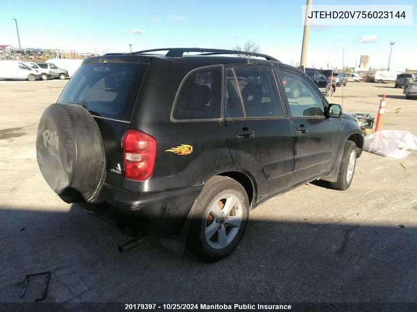 2005 Toyota Rav4 VIN: JTEHD20V756023144 Lot: 20179397