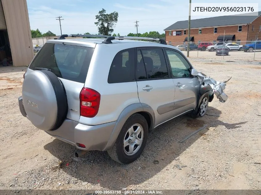 2005 Toyota Rav4 VIN: JTEHD20V956023176 Lot: 39553759