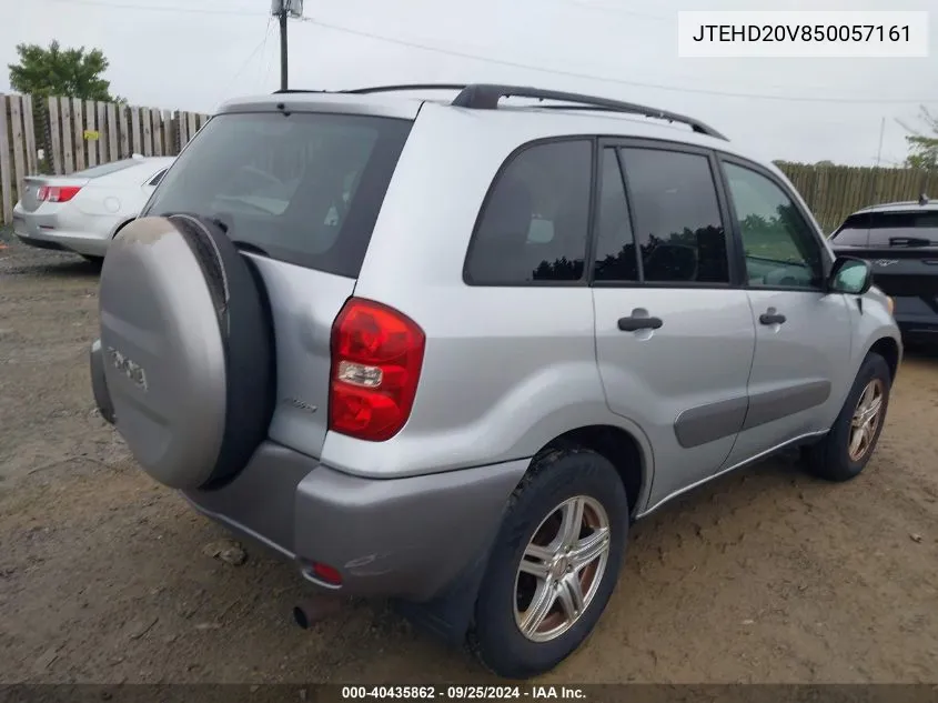 2005 Toyota Rav4 VIN: JTEHD20V850057161 Lot: 40435862