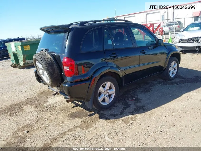 2005 Toyota Rav4 VIN: JTEHD20V456042699 Lot: 40456416