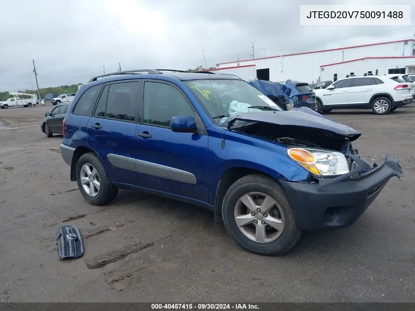 JTEGD20V750091488 2005 Toyota Rav4