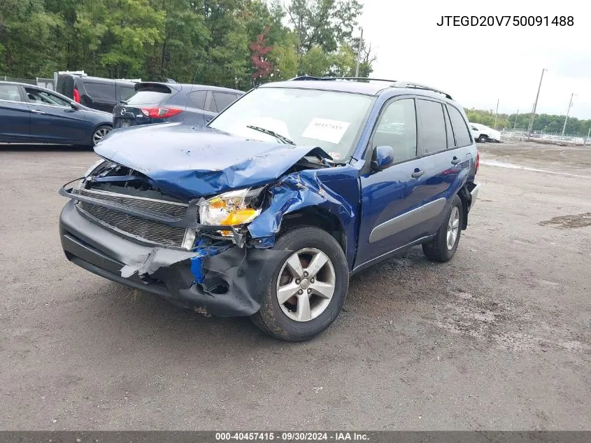 JTEGD20V750091488 2005 Toyota Rav4