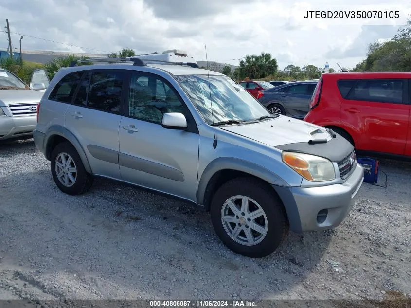 2005 Toyota Rav4 VIN: JTEGD20V350070105 Lot: 40805087