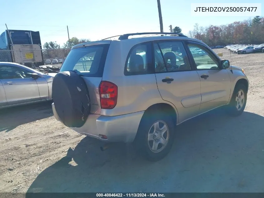 2005 Toyota Rav4 VIN: JTEHDZOV250057477 Lot: 40846422