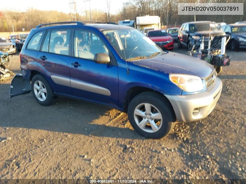 2005 Toyota Rav4 VIN: JTEHD20V050037891 Lot: 40852801