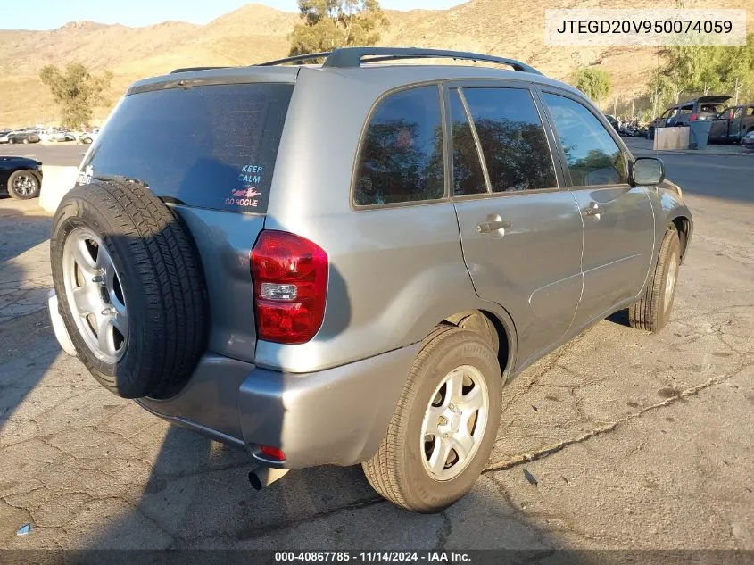 JTEGD20V950074059 2005 Toyota Rav4