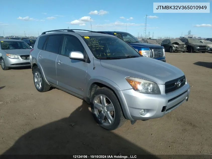 2006 Toyota Rav4 Sport VIN: JTMBK32V365010949 Lot: 12124106