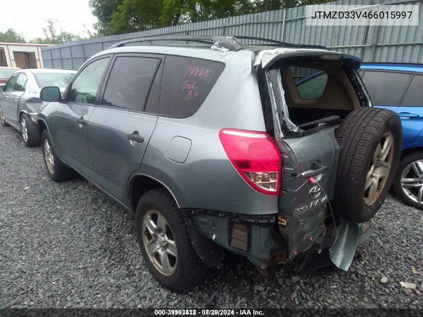 2006 Toyota Rav4 VIN: JTMZD33V466015997 Lot: 39993512