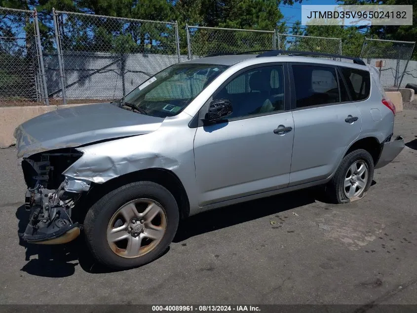 2006 Toyota Rav4 VIN: JTMBD35V965024182 Lot: 40089961