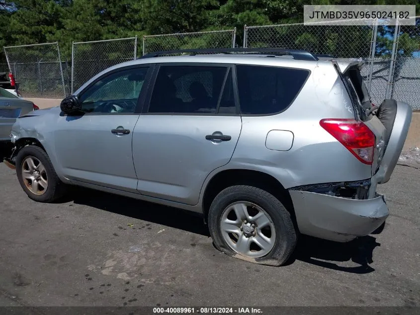 2006 Toyota Rav4 VIN: JTMBD35V965024182 Lot: 40089961