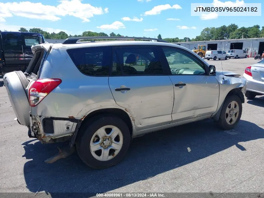 2006 Toyota Rav4 VIN: JTMBD35V965024182 Lot: 40089961