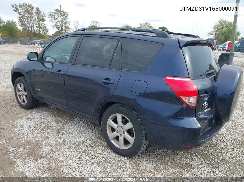 JTMZD31V165000091 2006 Toyota Rav4 Limited