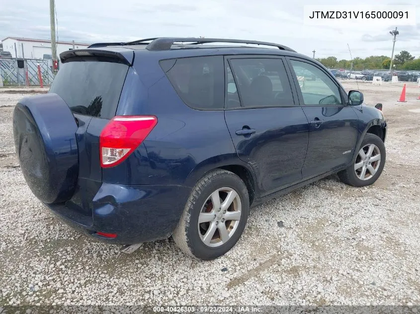 JTMZD31V165000091 2006 Toyota Rav4 Limited