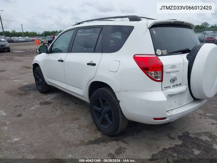 JTMZD33V066012420 2006 Toyota Rav4