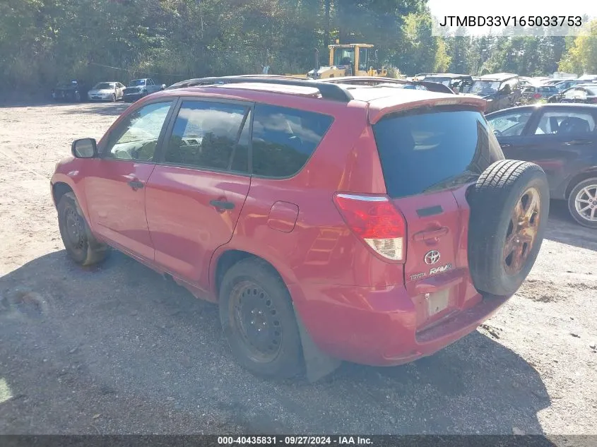 2006 Toyota Rav4 VIN: JTMBD33V165033753 Lot: 40435831