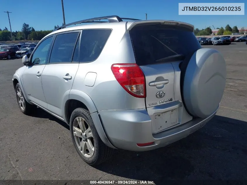 2006 Toyota Rav4 Sport VIN: JTMBD32V266010235 Lot: 40436547